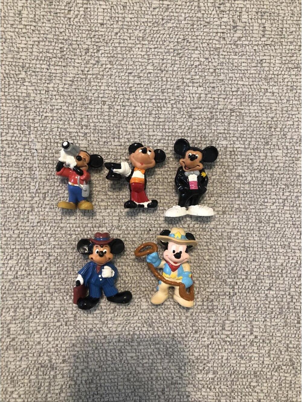 Vintage‎ Walt Disney Applause Mickey Mouse PVC figures. Lot Of 5 1980's & 1990's